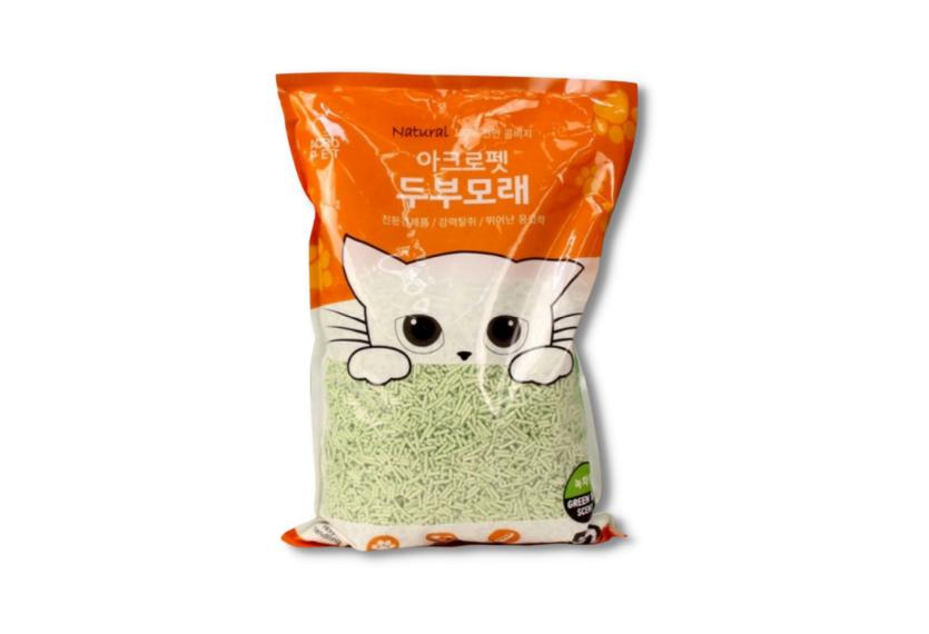 Acropet - Cát Đậu Nành Mèo 5L (Trà Xanh)