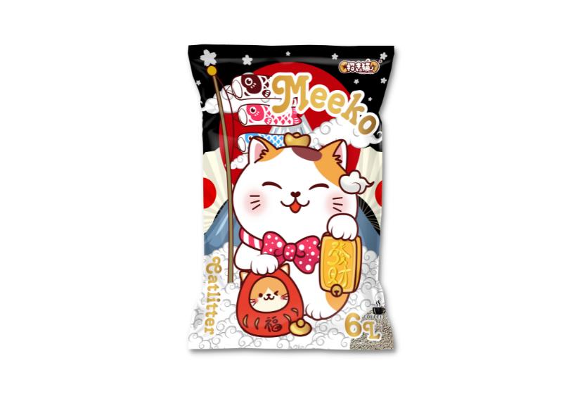 Meeko - Cát Đất Sét Mèo 6L (Cà Phê)