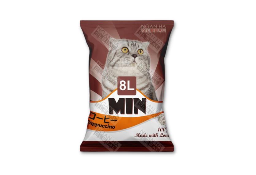 Min - Cát Đất Sét Mèo 8L (Cà Phê)