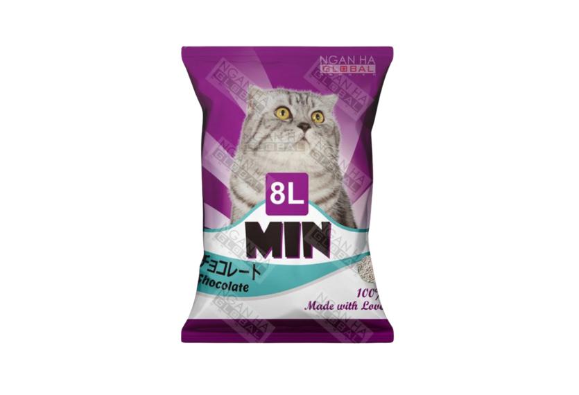 Min - Cát Đất Sét Mèo 8L (Socola)