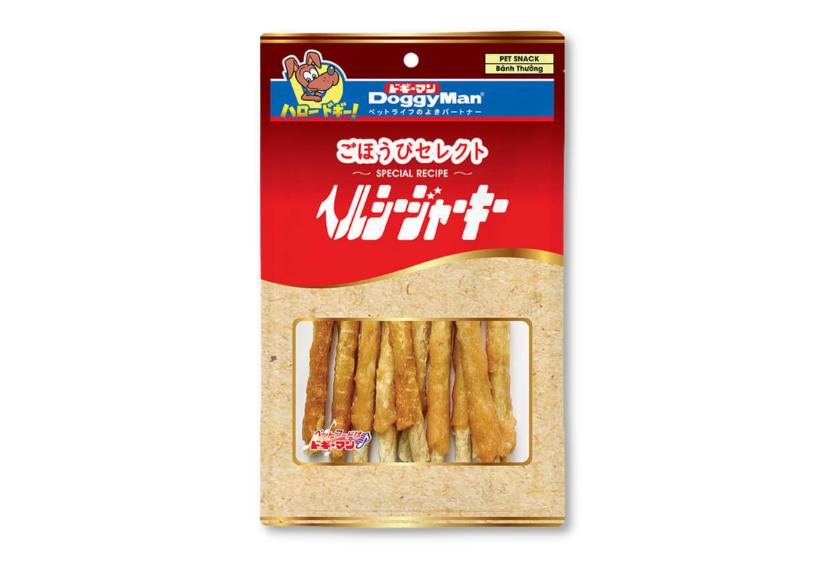 Doggyman - Que Gặm Da Bò Nhúng Thịt Gà (10 Cây)