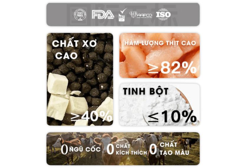 Tebcity E2 - Hạt Mèo 1.5kg (Cá Tuyết, Bò & Topping Gà)