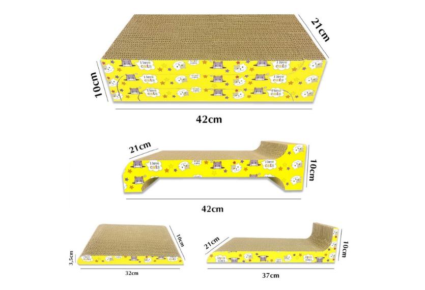 Letrungpet - Bàn Cào Móng Mèo Bằng Giấy (3 Trong 1)