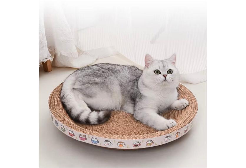 Letrungpet - Bàn Cào Móng Mèo Bằng Giấy (Hình Tròn)