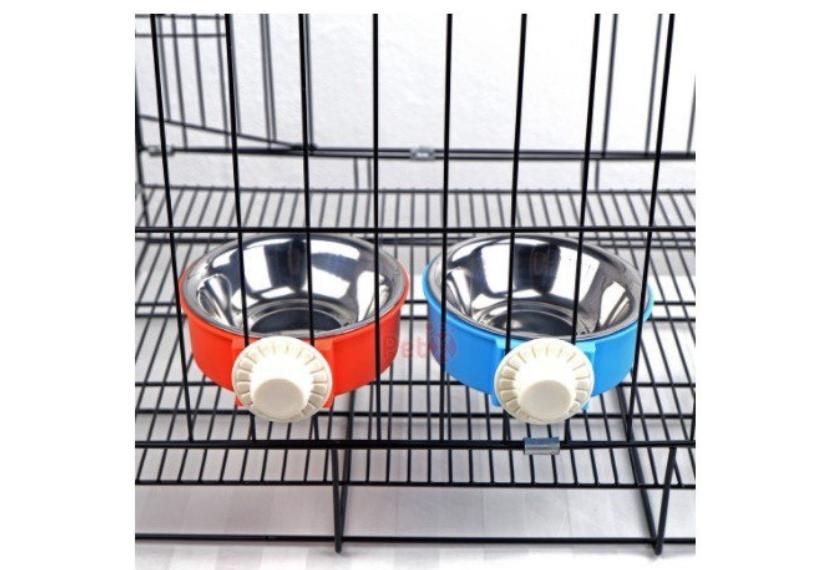 Letrungpet - Bát Ăn Đơn Inox Chó Mèo (Gắn Chuồng)