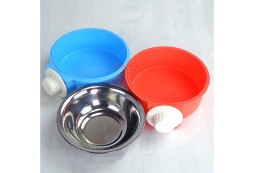 Letrungpet - Bát Ăn Đơn Inox Chó Mèo (Gắn Chuồng)