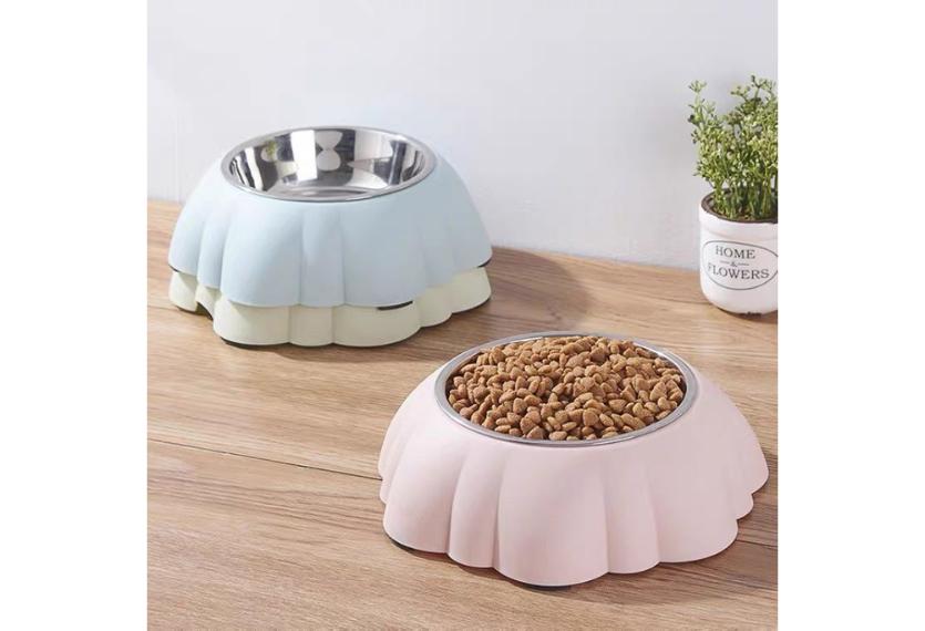 Letrungpet - Bát Ăn Đơn Lõi Inox Chó Mèo (Hình Sò)