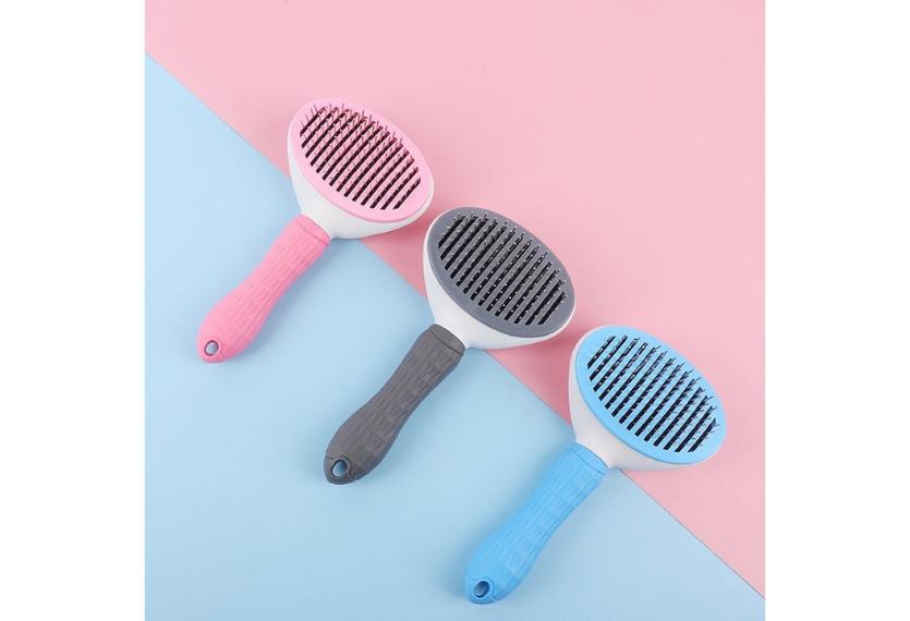 Petland - Lược Kim Nút Bấm Cho Chó & Mèo (Đầu Tròn)