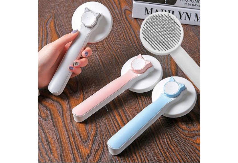 Petland - Lược Kim Nút Bấm Cho Chó & Mèo (Tai Mèo)