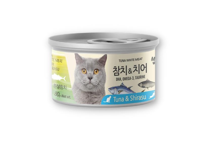 MeoWow - Thịt Hộp Cho Mèo 80g (Cá Ngừ & Cá Cơm)