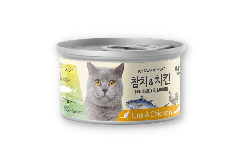 MeoWow - Thịt Hộp Cho Mèo 80g (Cá Ngừ & Gà)