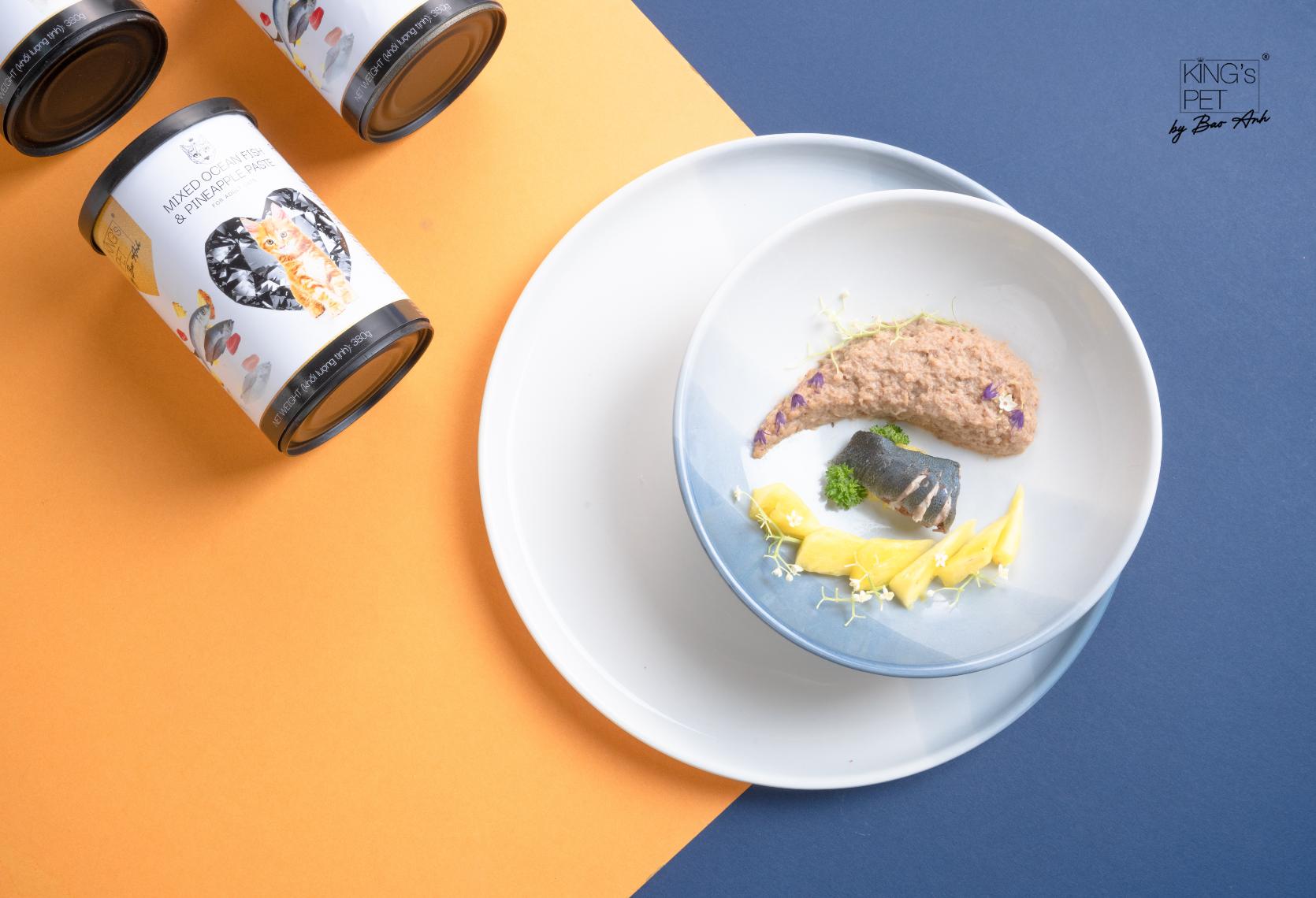 King's Pet - Pate Mèo 380g (Hỗn Hợp Cá Biển & Trái Thơm)