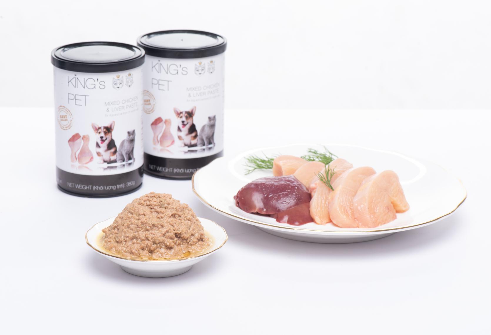 King's Pet - Pate Chó & Mèo 380g (Hỗn Hợp Gà)