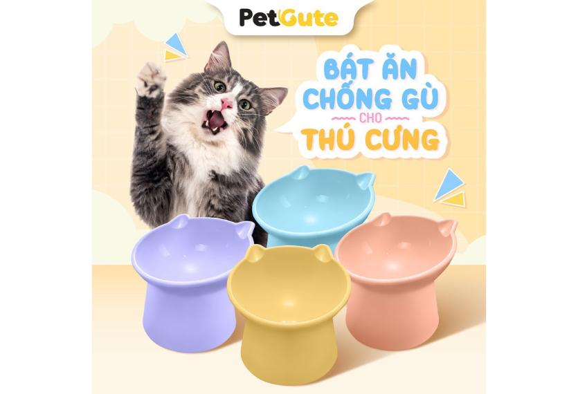 Pet Gute - Bát Ăn Đơn Chó Mèo (Chống Gù)