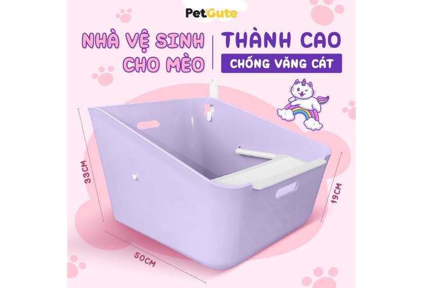 Pet Gute - Khay Cát Cho Mèo (Thành Cao)