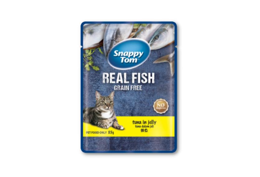 Snappy Tom (Real Fish) - Thịt Gói Cho Mèo 85g (Cá Ngừ)