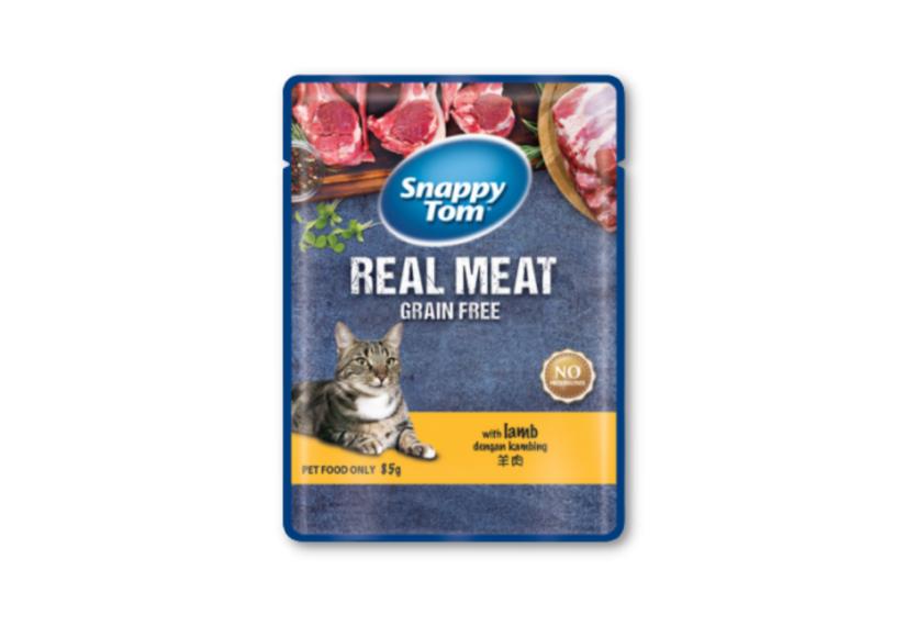 Snappy Tom (Real Meat) - Thịt Gói Cho Mèo 85g (Thịt Cừu)