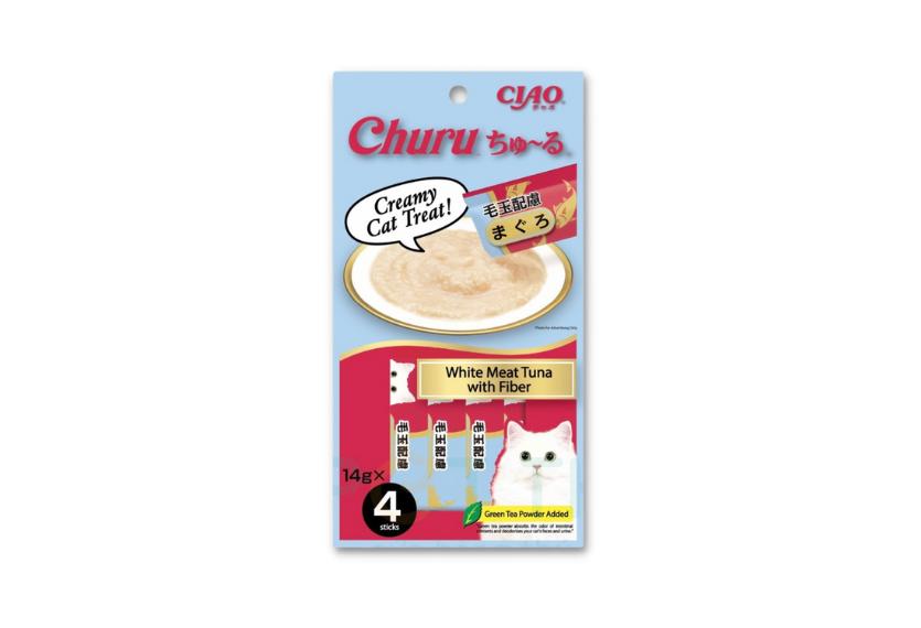 Ciao Churu - Súp Thưởng Cho Mèo 56g (Cá Ngừ & Chất Xơ)
