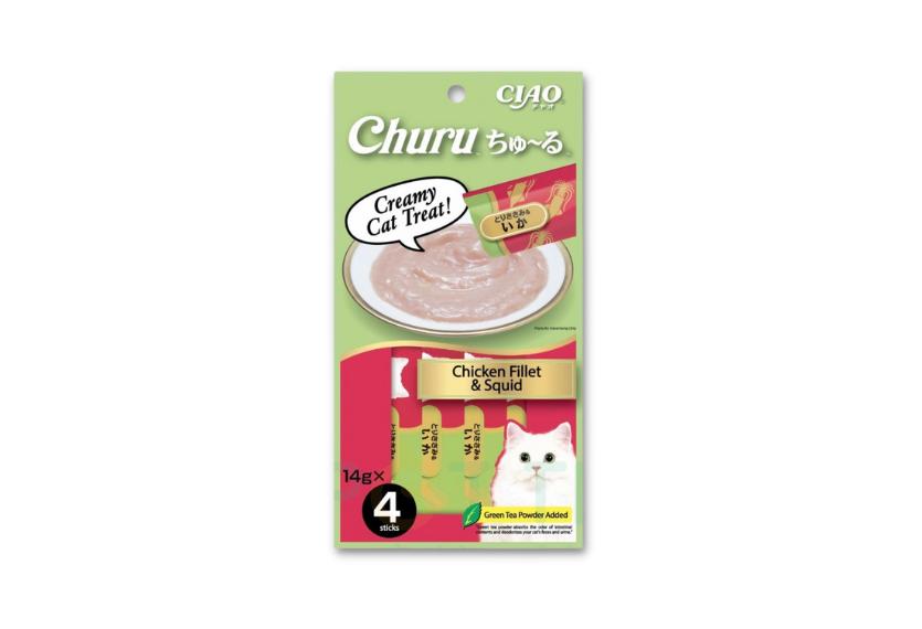 Ciao Churu - Súp Thưởng Cho Mèo 56g (Thịt Gà & Mực)