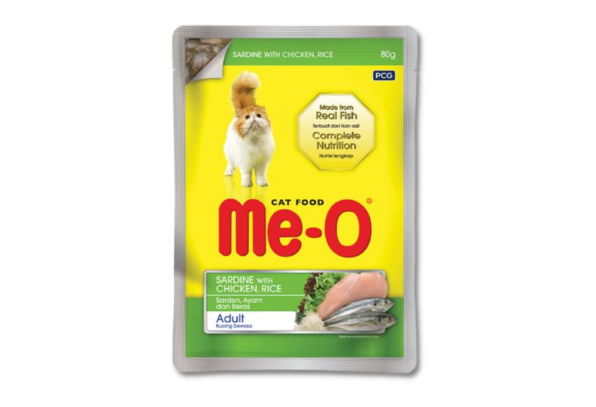 MeO - Pate Gói Cho Mèo 80g (Cá Mòi & Gà)