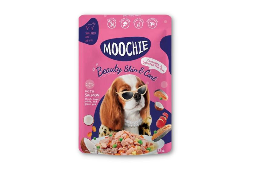 Moochie - Thịt Gói Cho Chó 85g (Gà & Cá Hồi)