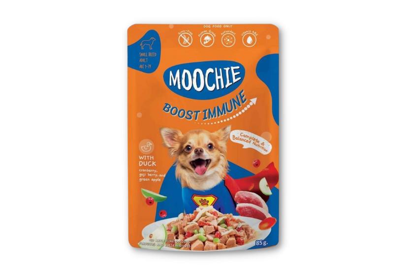 Moochie - Thịt Gói Cho Chó 85g (Thịt Gà & Thịt Vịt)