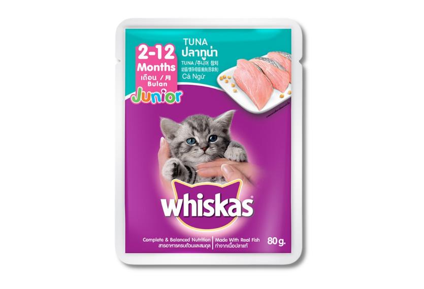 Whiskas - Pate Gói Cho Mèo Con 80g (Cá Ngừ)