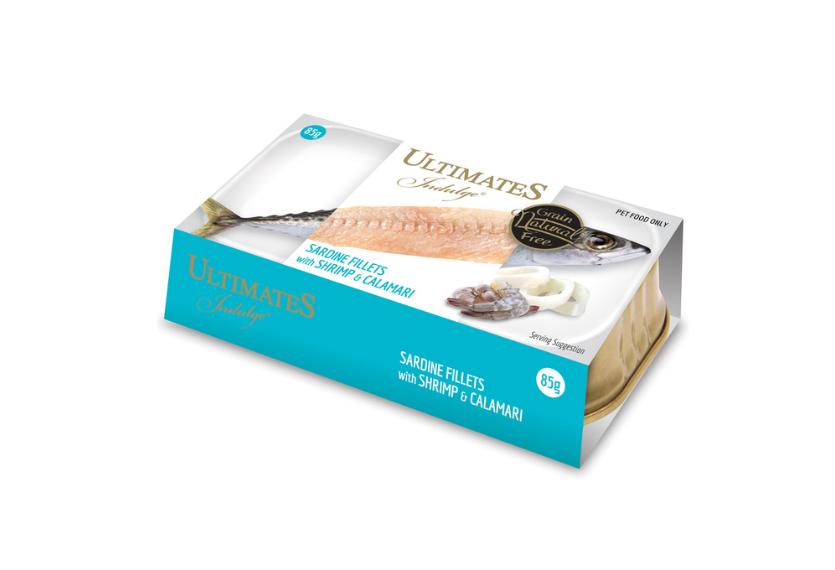 UltimateS - Thịt Hộp Cho Mèo 85g (Cá Trích Với Tôm & Mực)