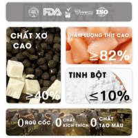 Tebcity E2 - Hạt Mèo 1.5kg (Cá Tuyết, Bò & Topping Gà)