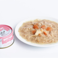 Kitcat - Thịt Hộp Cho Mèo 70g (Sữa Dê Với Cá Ngừ & Cá Hồi)