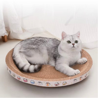 Letrungpet - Bàn Cào Móng Mèo Bằng Giấy (Hình Tròn)