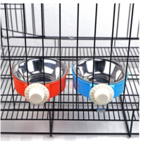 Letrungpet - Bát Ăn Đơn Inox Chó Mèo (Gắn Chuồng)