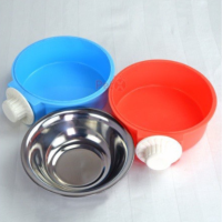 Letrungpet - Bát Ăn Đơn Inox Chó Mèo (Gắn Chuồng)