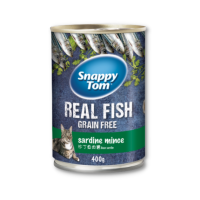 Snappy Tom (Real Fish) - Thịt Hộp Cho Mèo 400g (Cá Trích Cắt Miếng)