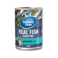 Snappy Tom (Real Fish) - Thịt Hộp Cho Mèo 400g (Cá Trích Nguyên Con)