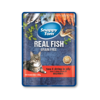 Snappy Tom (Real Fish) - Thịt Gói Cho Mèo 85g (Cá Ngừ & Tôm)