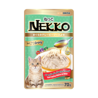 Nekko (Gravy) - Thịt Gói Cho Mèo 70g (Cá Ngừ & Gà)