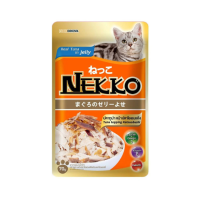 Nekko (Jelly) - Thịt Gói Cho Mèo 70g (Cá Ngừ & Cá Bào)