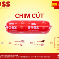 The Boss - Thịt Tươi Xay Rau Củ Chó 800g (Chim Cút)
