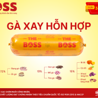 The Boss - Thịt Tươi Xay Rau Củ Chó 800g (Hỗn Hợp Gà)