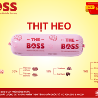 The Boss - Thịt Tươi Xay Rau Củ Chó 800g (Thịt Heo)