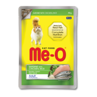 MeO - Pate Gói Cho Mèo 80g (Cá Mòi & Gà)