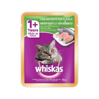 Whiskas - Pate Gói Cho Mèo Lớn 80g (Cá Ngừ & Cá Trắng)