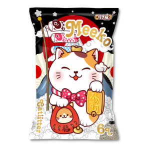Meeko - Cát Đất Sét Mèo 6L (Cà Phê)