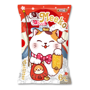 Meeko - Cát Đất Sét Mèo 6L (Hoa Anh Đào)