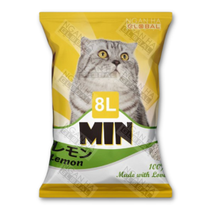 Min - Cát Đất Sét Mèo 8L (Chanh)