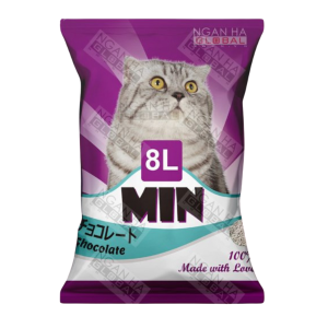 Min - Cát Đất Sét Mèo 8L (Socola)