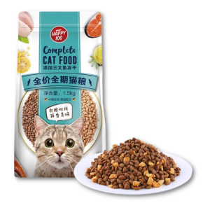 Happy 100 - Hạt Mèo 1.5kg (Thịt Gà & Topping Cá Hồi)