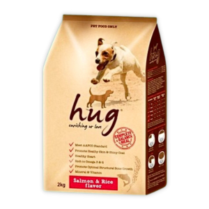 Hug - Hạt Cho Chó 2kg (Cá Hồi & Gạo)