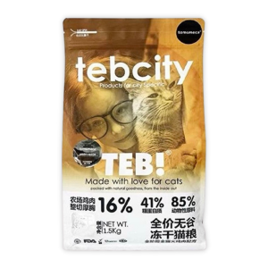 Tebcity E5 - Hạt Mèo (Hỗn Hợp Cá, Gà & Topping Gà Tây)